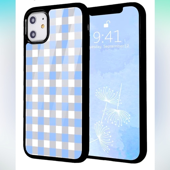 Retro Blue Plaid Case | iPhone 12 Pro Max | NWT - Picture 1 of 5